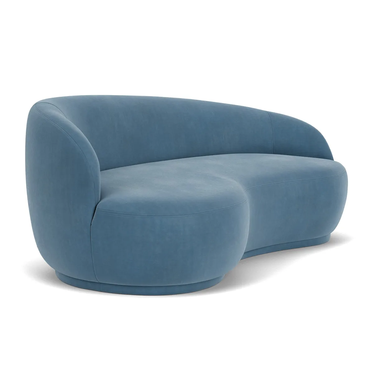 Rose Velvet 2.5 Seater Sofa (Left)