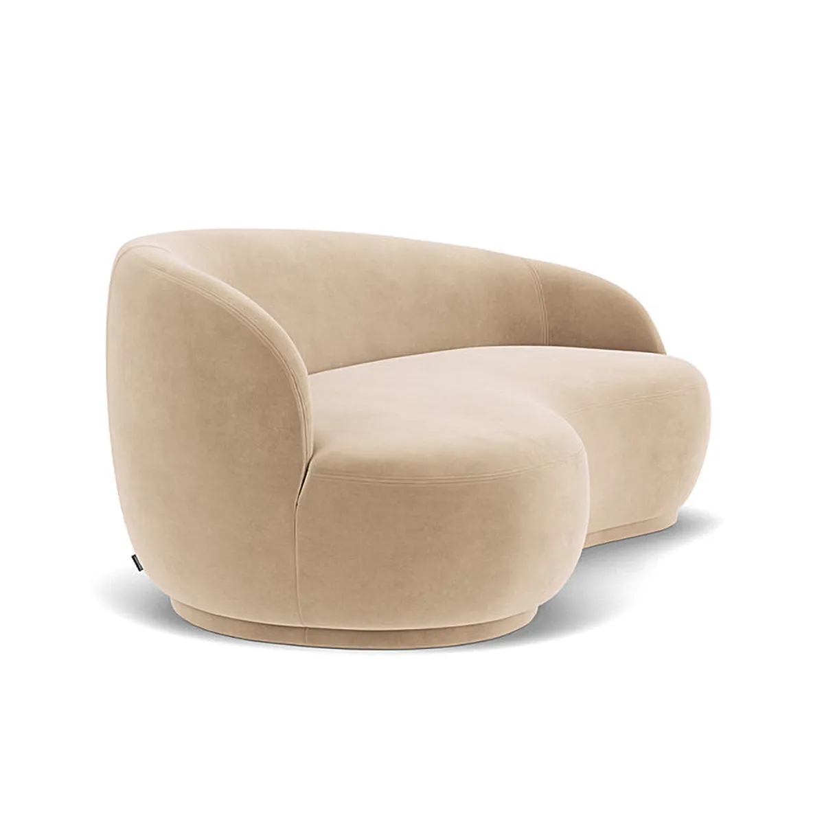 Rose Velvet 2.5 Seater Sofa (Left)