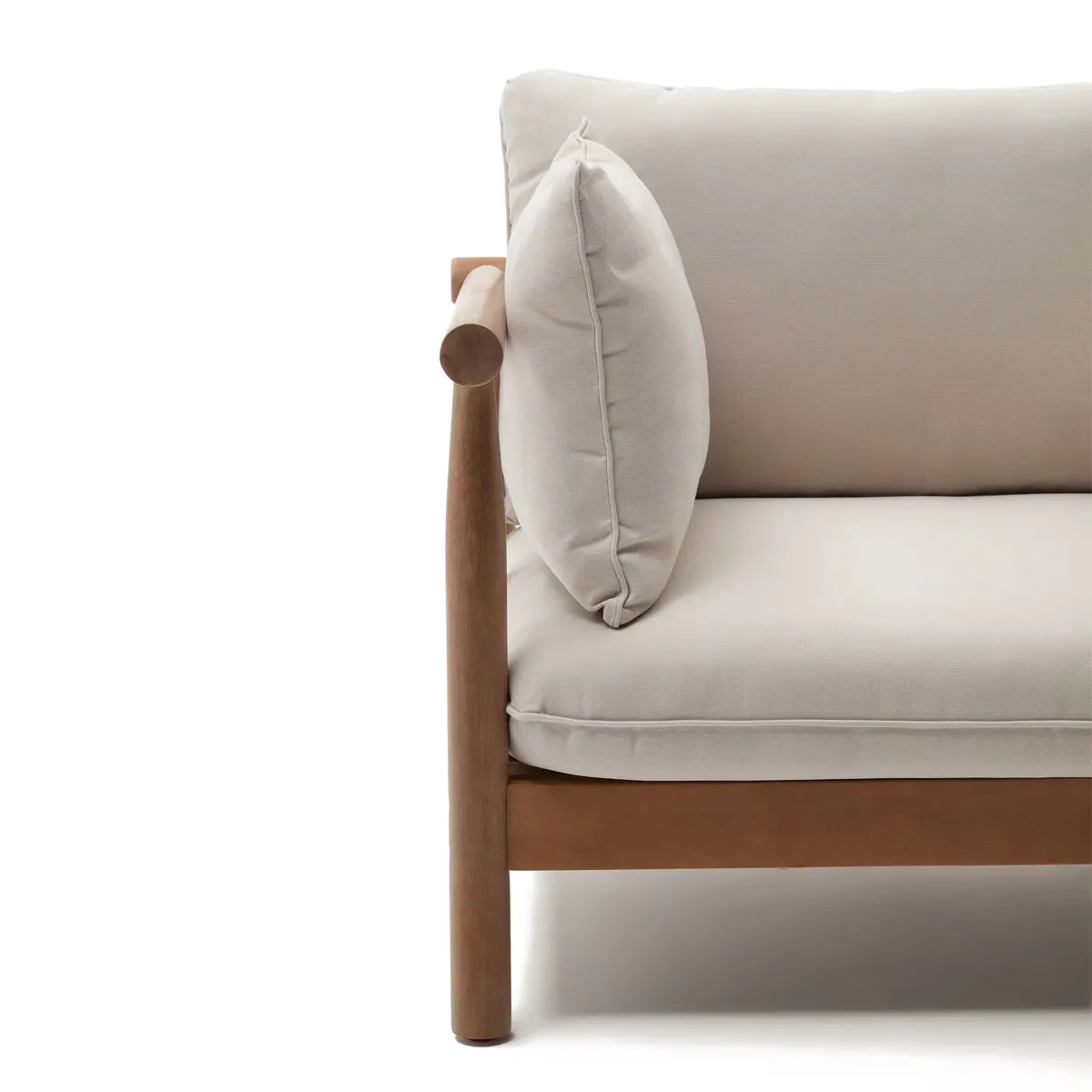 Sacova Solid Eucalyptus Wood Armchair