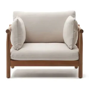 Sacova Solid Eucalyptus Wood Armchair