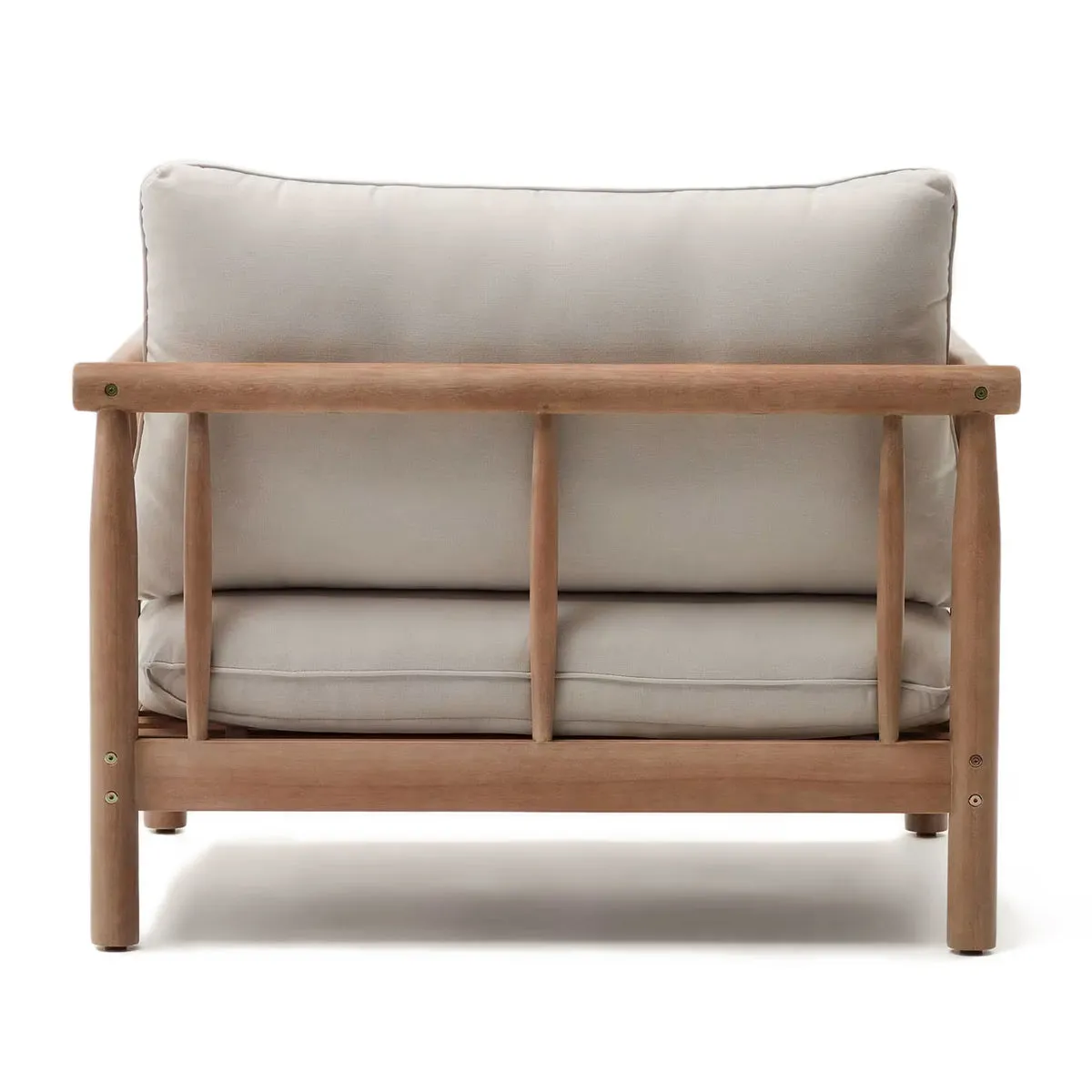 Sacova Solid Eucalyptus Wood Armchair