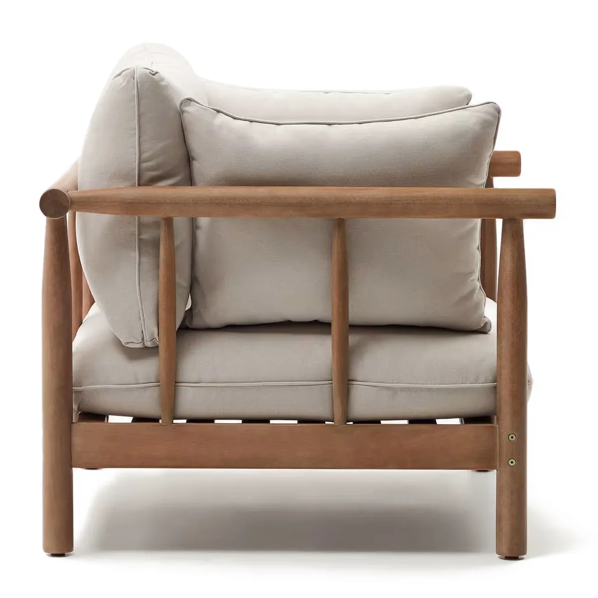 Sacova Solid Eucalyptus Wood Armchair