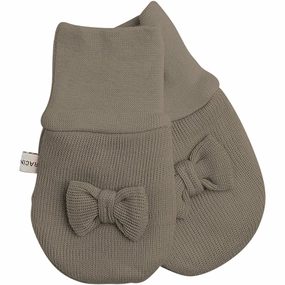 Today Only Special Big Clearance Event Racing Kids Baby Mittens Without Thumb With Bow Dark Plum Brown