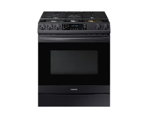 Samsung 30" Slide In Gas Range True Convection 5 Burner - Black Stainless - NX60T8511SG/AA