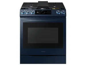 Samsung 30" Slide In Gas Range True Convection 5 Burner Wox Burner - Navy Steel - NX60A8711QN/AA