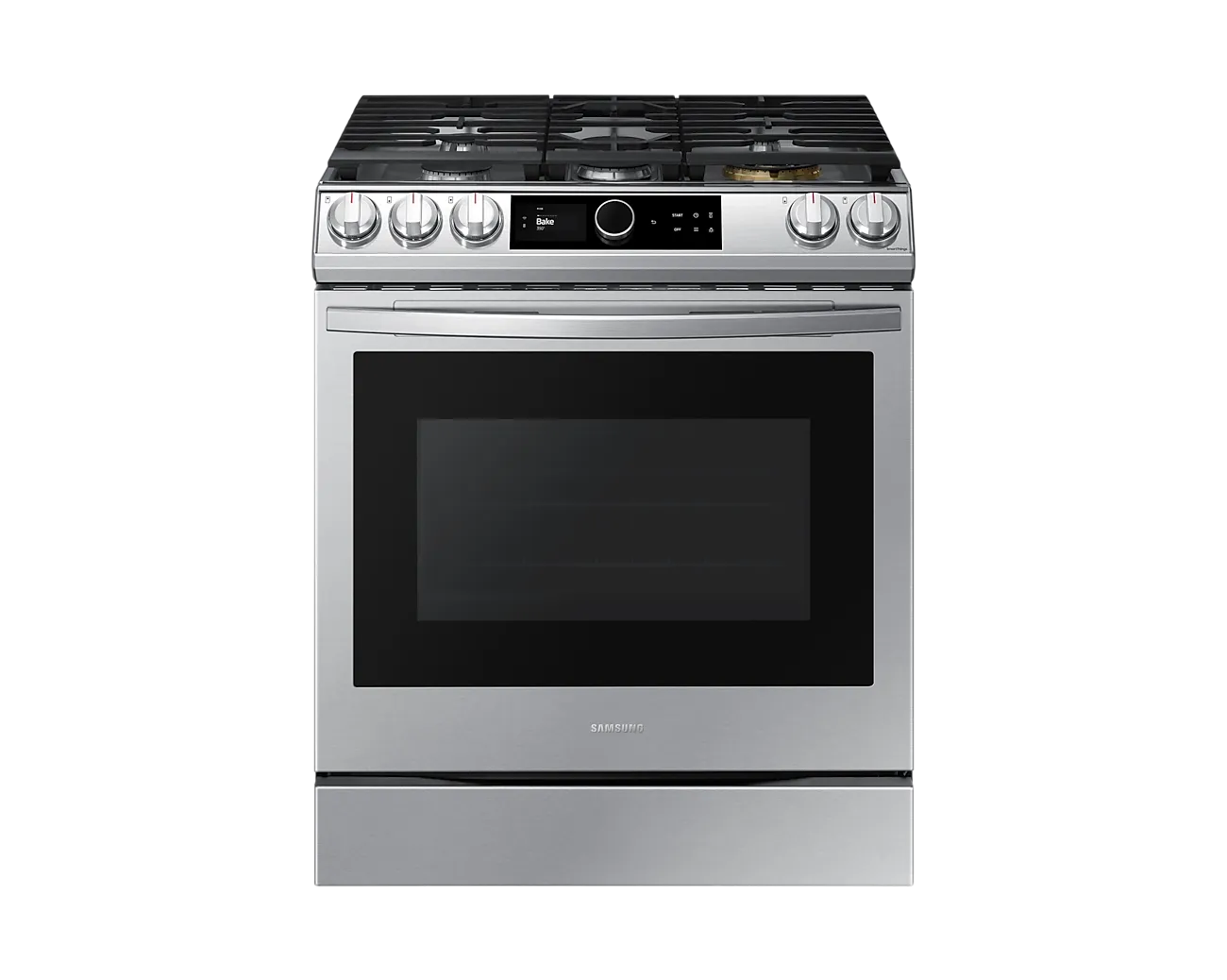 Samsung 30" Slide In Gas Range True Convection 5 Burner Wox Burner - Stainless - NX60T8711SS/AA
