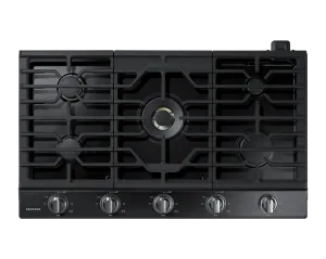 Samsung 36" Premium Plus Gas Cooktop - Black Stainless - NA36N7755TG/AA