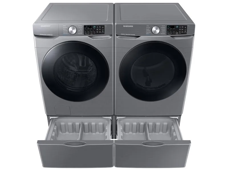 Samsung DVG45B6300P 7.5 Cu. Ft. Smart Gas Dryer With Steam Sanitize  In Platinum