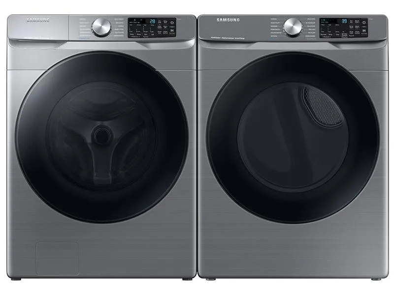 Samsung DVG45B6300P 7.5 Cu. Ft. Smart Gas Dryer With Steam Sanitize  In Platinum