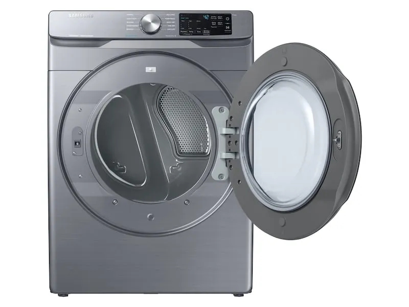 Samsung DVG45R6100P 7.5 Cu. Ft. Gas Dryer With Steam Sanitize  In Platinum