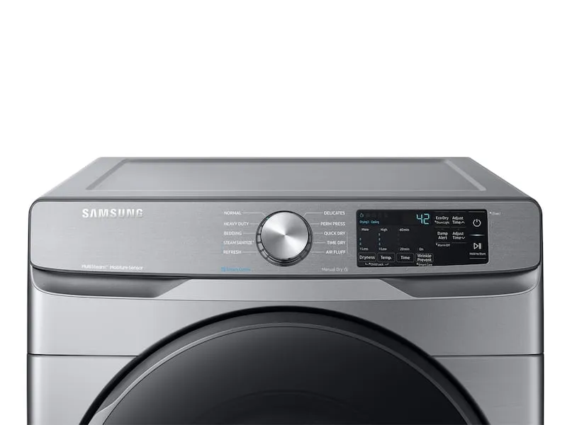 Samsung DVG45R6100P 7.5 Cu. Ft. Gas Dryer With Steam Sanitize  In Platinum