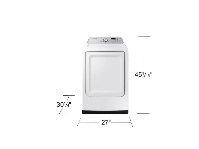 Samsung DVG47CG3500W 7.4 Cu. Ft. Smart Gas Dryer With Sensor Dry In White