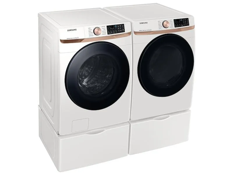 Samsung DVG50BG8300E 7.5 Cu. Ft. Smart Gas Dryer With Steam Sanitize  And Sensor Dry In Ivory