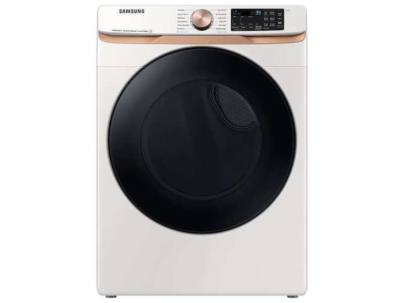 Samsung DVG50BG8300E 7.5 Cu. Ft. Smart Gas Dryer With Steam Sanitize  And Sensor Dry In Ivory