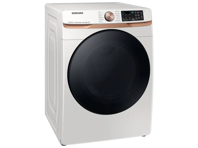 Samsung DVG50BG8300E 7.5 Cu. Ft. Smart Gas Dryer With Steam Sanitize  And Sensor Dry In Ivory
