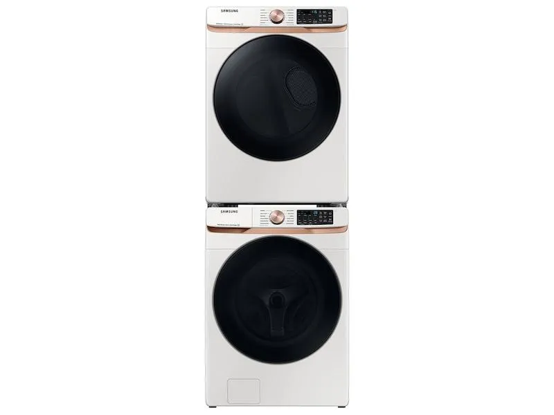 Samsung DVG50BG8300E 7.5 Cu. Ft. Smart Gas Dryer With Steam Sanitize  And Sensor Dry In Ivory