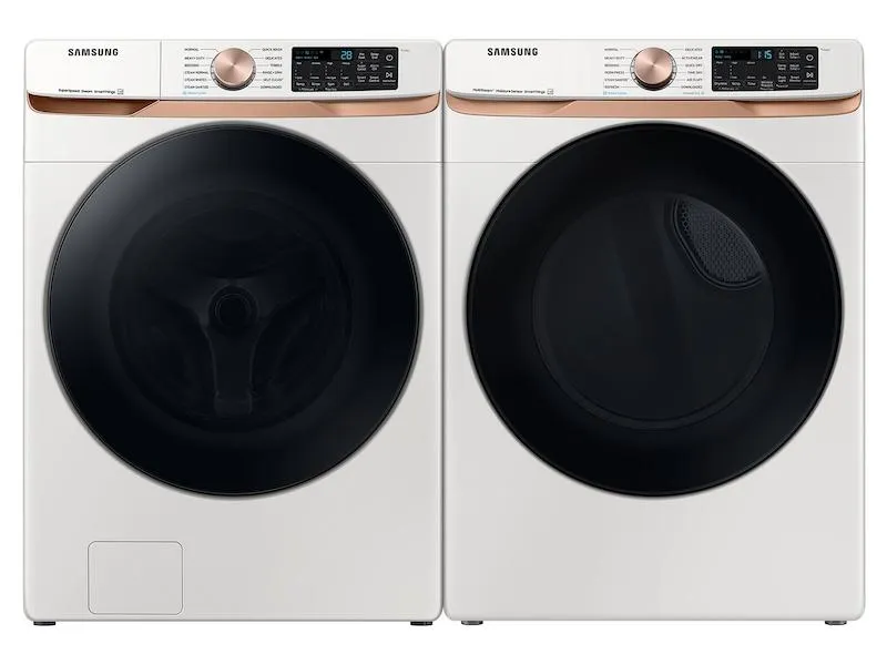 Samsung DVG50BG8300E 7.5 Cu. Ft. Smart Gas Dryer With Steam Sanitize  And Sensor Dry In Ivory