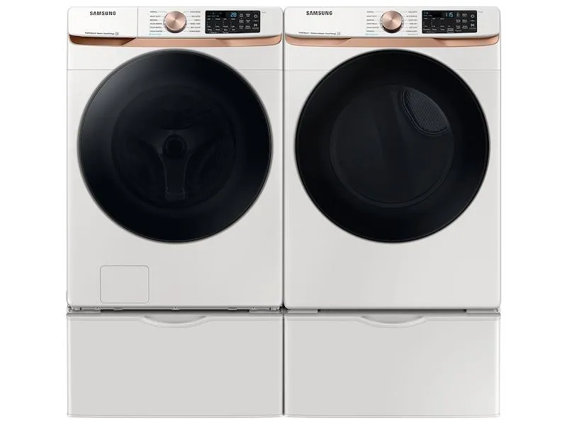 Samsung DVG50BG8300E 7.5 Cu. Ft. Smart Gas Dryer With Steam Sanitize  And Sensor Dry In Ivory