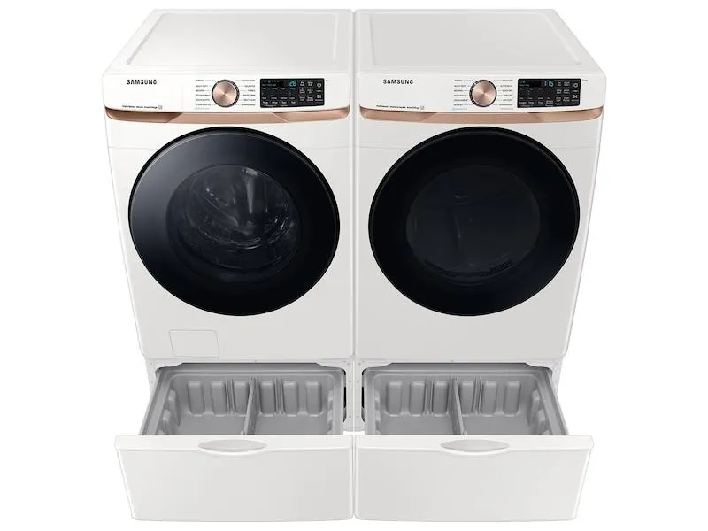 Samsung DVG50BG8300E 7.5 Cu. Ft. Smart Gas Dryer With Steam Sanitize  And Sensor Dry In Ivory