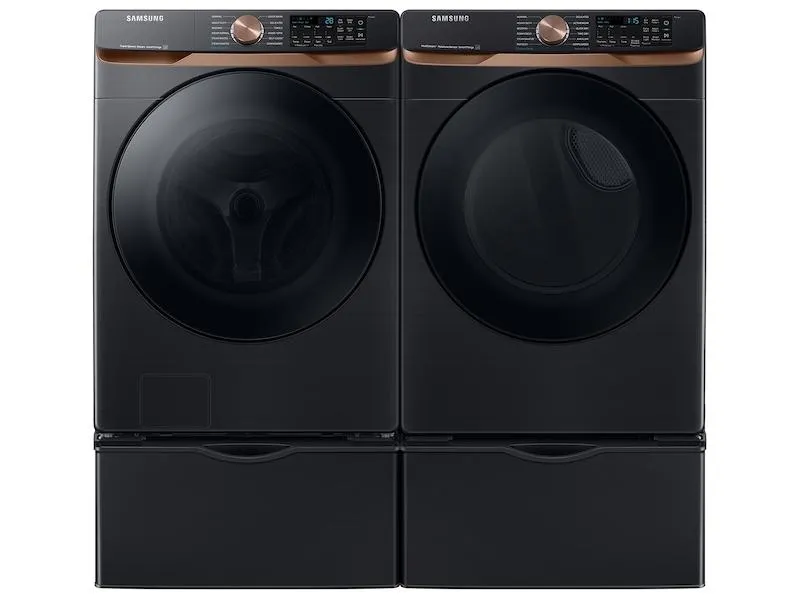 Samsung DVG50BG8300V 7.5 Cu. Ft. Smart Gas Dryer With Steam Sanitize  And Sensor Dry In Brushed Black