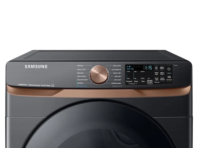 Samsung DVG50BG8300V 7.5 Cu. Ft. Smart Gas Dryer With Steam Sanitize  And Sensor Dry In Brushed Black