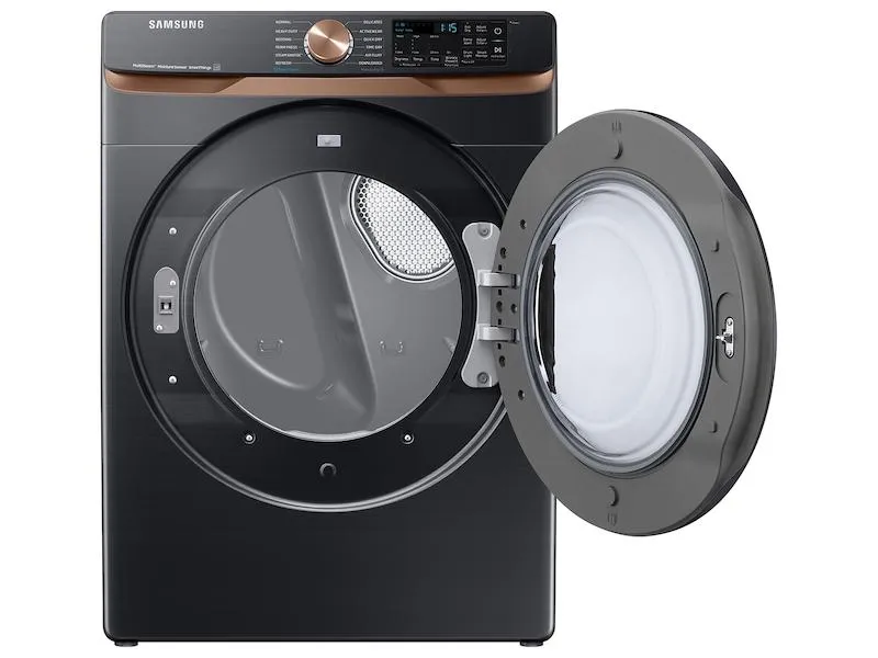 Samsung DVG50BG8300V 7.5 Cu. Ft. Smart Gas Dryer With Steam Sanitize  And Sensor Dry In Brushed Black