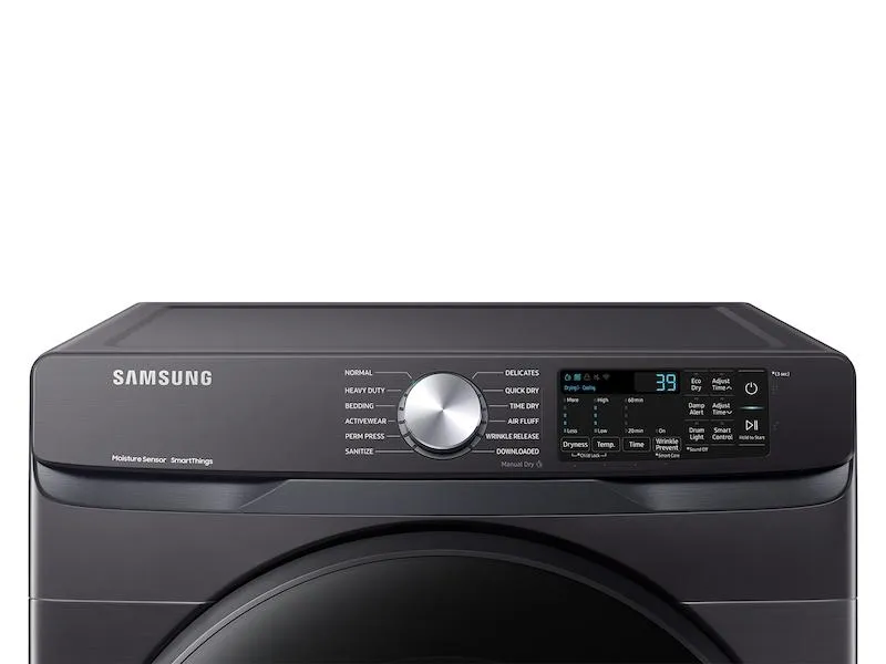 Samsung DVG51CG8000V 7.5 Cu. Ft. Smart Gas Dryer With Sensor Dry In Brushed Black