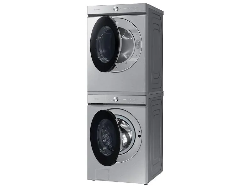 Samsung DVG53BB8700T Bespoke 7.6 Cu. Ft. Ultra Capacity Gas Dryer With Super Speed Dry And Ai Smart Dial In Silver Steel