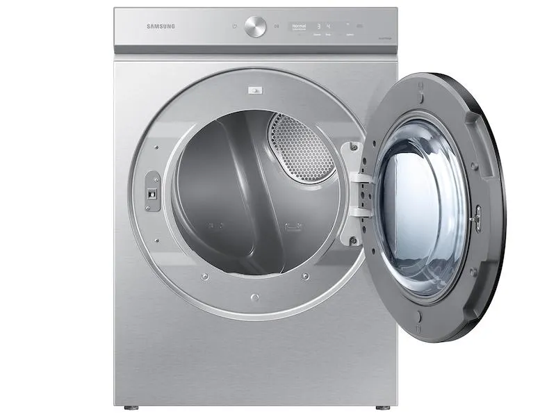 Samsung DVG53BB8700T Bespoke 7.6 Cu. Ft. Ultra Capacity Gas Dryer With Super Speed Dry And Ai Smart Dial In Silver Steel