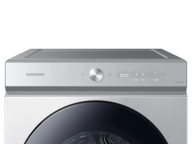 Samsung DVG53BB8700T Bespoke 7.6 Cu. Ft. Ultra Capacity Gas Dryer With Super Speed Dry And Ai Smart Dial In Silver Steel