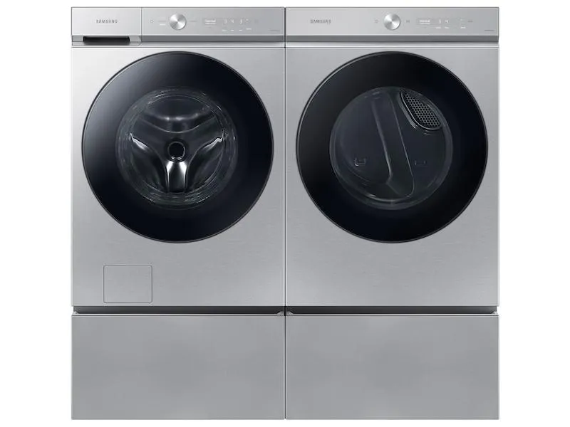 Samsung DVG53BB8700T Bespoke 7.6 Cu. Ft. Ultra Capacity Gas Dryer With Super Speed Dry And Ai Smart Dial In Silver Steel