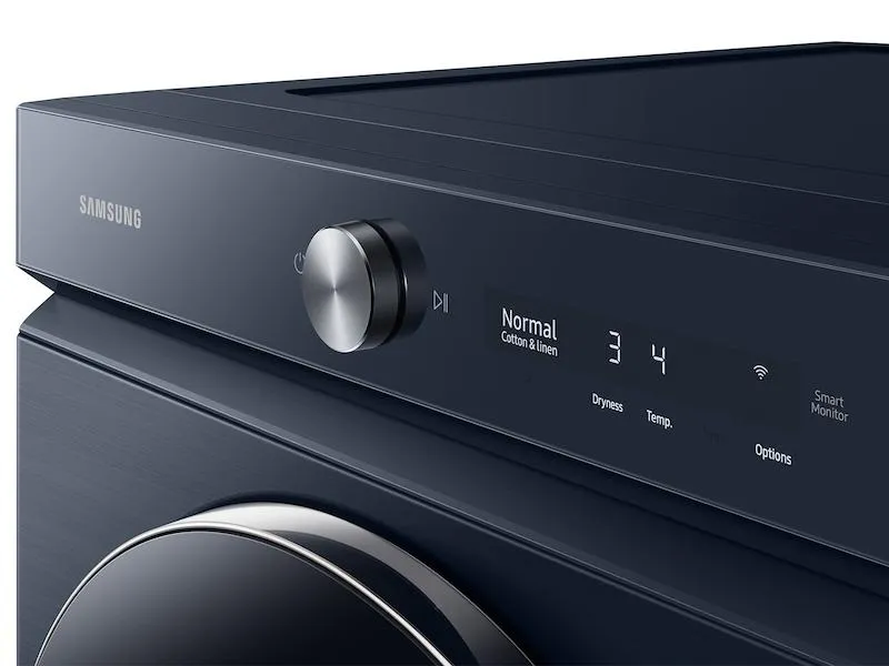 Samsung DVG53BB8900D Bespoke 7.6 Cu. Ft. Ultra Capacity Gas Dryer With Ai Optimal Dry And Super Speed Dry In Brushed Navy