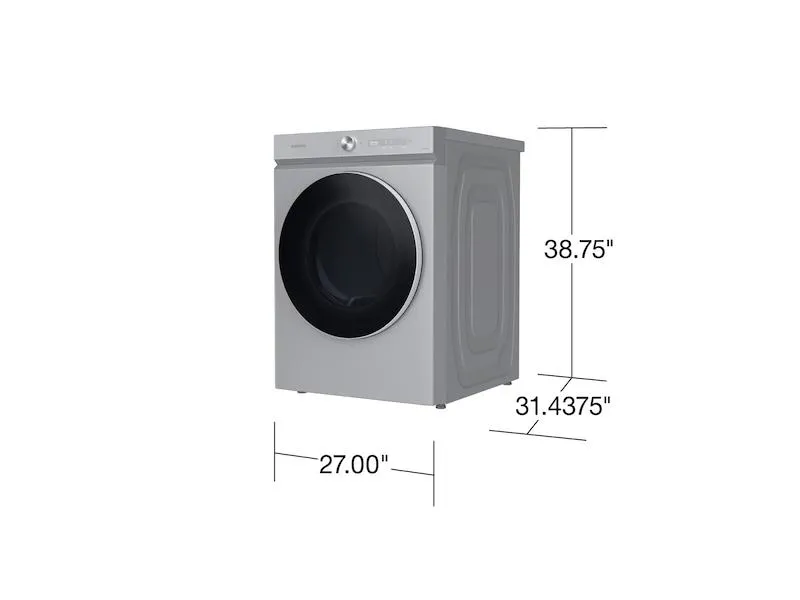 Samsung DVG53BB8900T Bespoke 7.6 Cu. Ft. Ultra Capacity Gas Dryer With Ai Optimal Dry And Super Speed Dry In Silver Steel