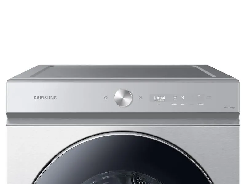 Samsung DVG53BB8900T Bespoke 7.6 Cu. Ft. Ultra Capacity Gas Dryer With Ai Optimal Dry And Super Speed Dry In Silver Steel