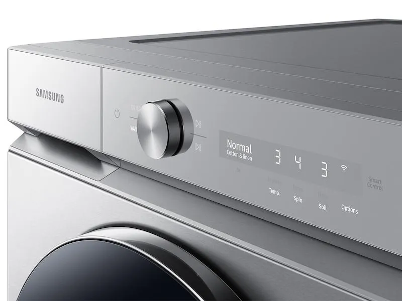 Samsung DVG53BB8900T Bespoke 7.6 Cu. Ft. Ultra Capacity Gas Dryer With Ai Optimal Dry And Super Speed Dry In Silver Steel