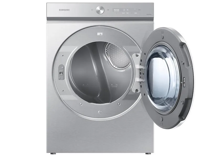 Samsung DVG53BB8900T Bespoke 7.6 Cu. Ft. Ultra Capacity Gas Dryer With Ai Optimal Dry And Super Speed Dry In Silver Steel