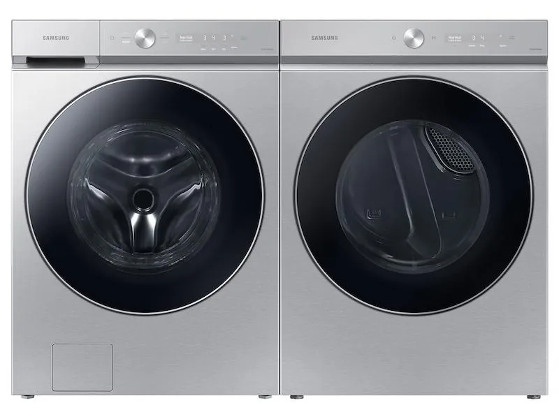Samsung DVG53BB8900T Bespoke 7.6 Cu. Ft. Ultra Capacity Gas Dryer With Ai Optimal Dry And Super Speed Dry In Silver Steel