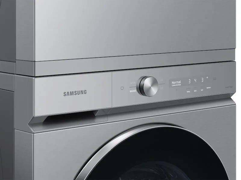 Samsung DVG53BB8900T Bespoke 7.6 Cu. Ft. Ultra Capacity Gas Dryer With Ai Optimal Dry And Super Speed Dry In Silver Steel