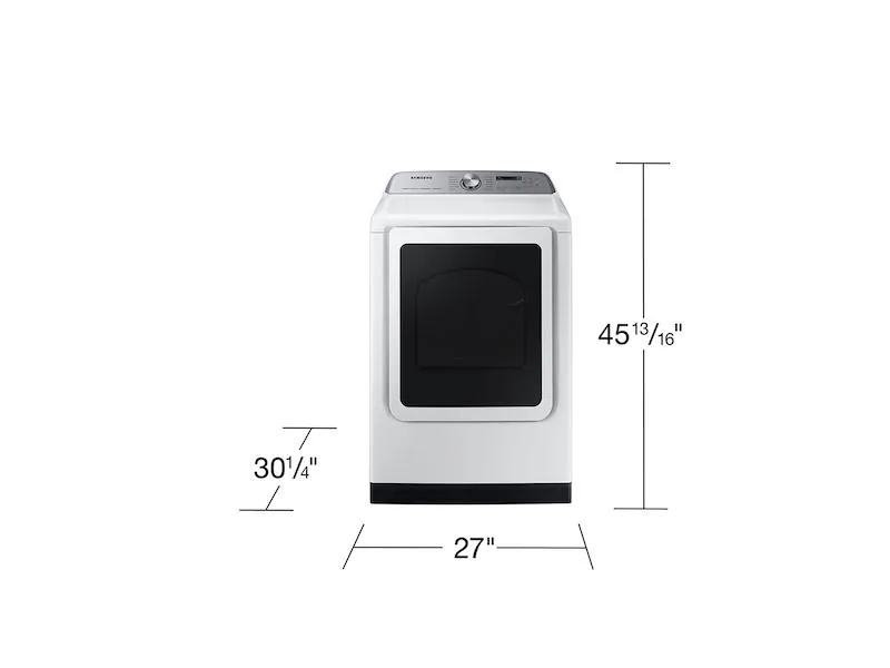 Samsung DVG54CG7150W 7.4 Cu. Ft. Smart Gas Dryer With Pet Care Dry And Steam Sanitize  In White