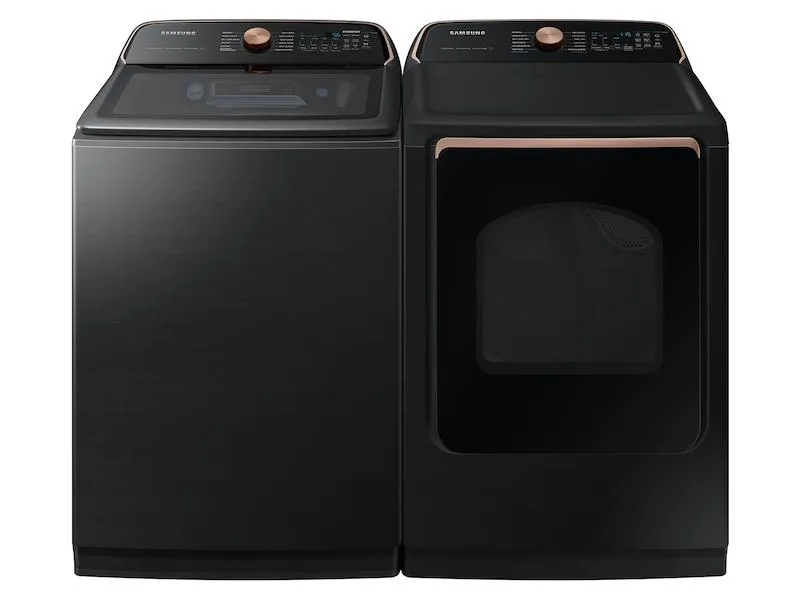 Samsung DVG54CG7550V 7.4 Cu. Ft. Smart Gas Dryer With Pet Care Dry And Steam Sanitize  In Brushed Black