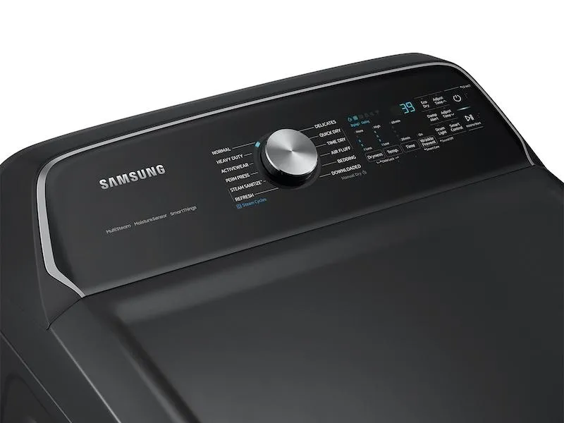 Samsung DVG55CG7100V 7.4 Cu. Ft. Smart Gas Dryer With Steam Sanitize  In Brushed Black