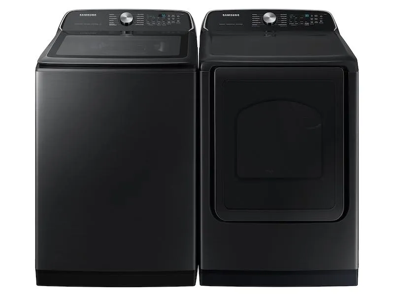 Samsung DVG55CG7100V 7.4 Cu. Ft. Smart Gas Dryer With Steam Sanitize  In Brushed Black