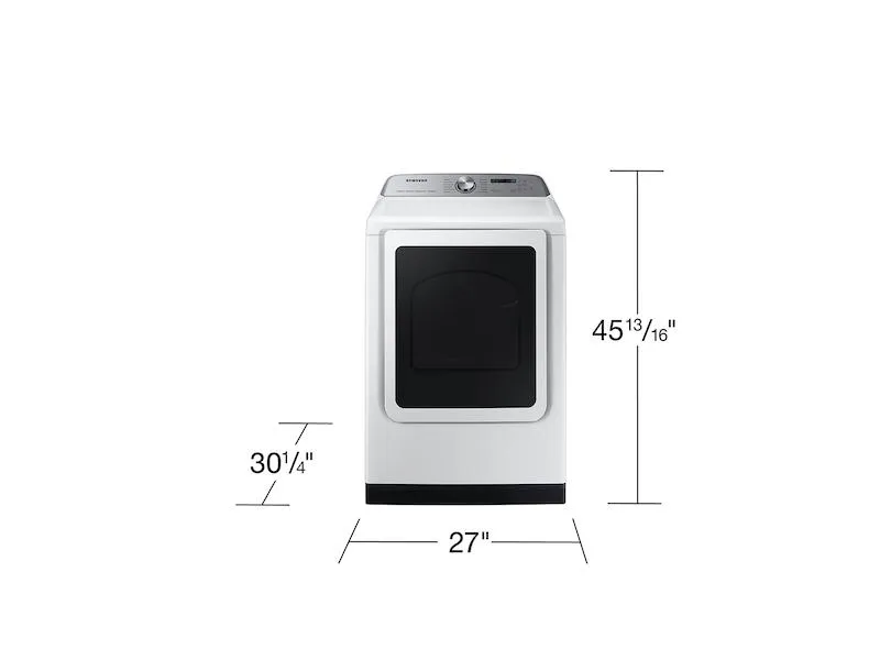 Samsung DVG55CG7100W 7.4 Cu. Ft. Smart Gas Dryer With Steam Sanitize  In White