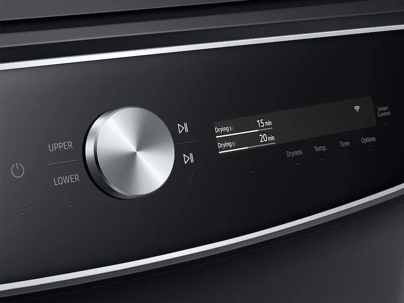 Samsung DVG60A9900V 7.5 Cu. Ft. Smart Dial Gas Dryer With Flexdry&#8482; And Super Speed Dry In Brushed Black