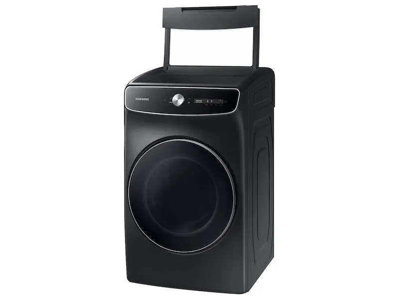 Samsung DVG60A9900V 7.5 Cu. Ft. Smart Dial Gas Dryer With Flexdry&#8482; And Super Speed Dry In Brushed Black