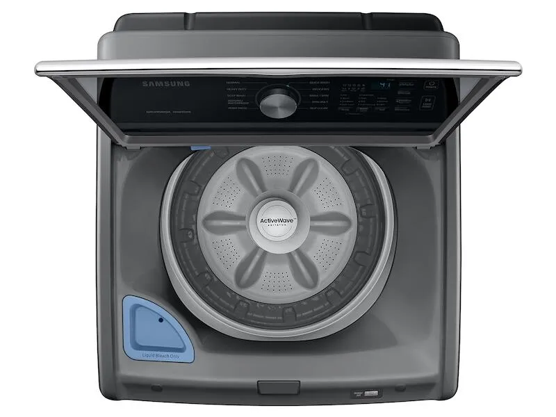 Samsung WA44A3405AP 4.4 Cu. Ft. Top Load Washer With Activewave&#8482; Agitator And Active Waterjet In Platinum