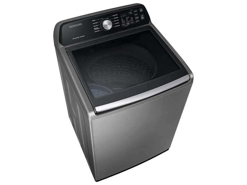 Samsung WA45T3400AP 4.5 Cu. Ft. Capacity Top Load Washer With Active Waterjet In Platinum
