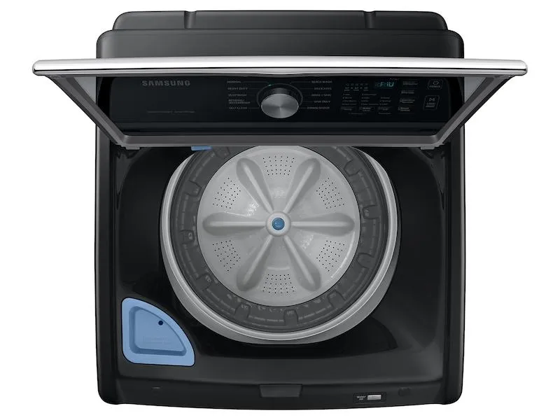 Samsung WA46CG3505AV 4.6 Cu. Ft. Large Capacity Smart Top Load Washer With Activewave&#8482; Agitator And Active Waterjet In Brushed Black
