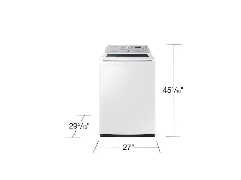 Samsung WA46CG3505AW 4.6 Cu. Ft. Large Capacity Smart Top Load Washer With Activewave&#8482; Agitator And Active Waterjet In White