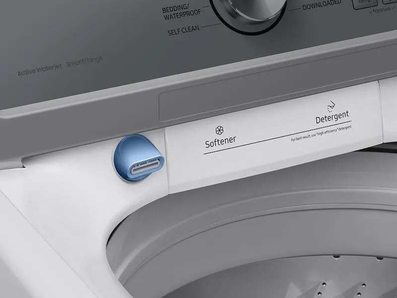 Samsung WA46CG3505AW 4.6 Cu. Ft. Large Capacity Smart Top Load Washer With Activewave&#8482; Agitator And Active Waterjet In White